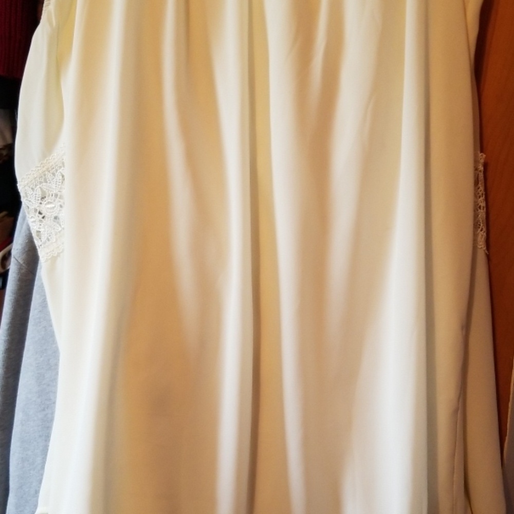 3/$20! White Strapless Off Shoulder Dress